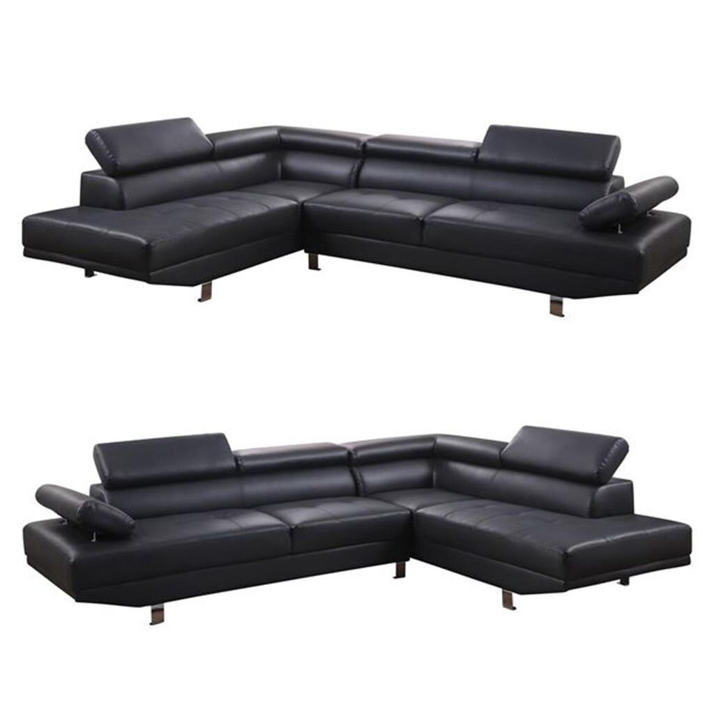 Fidenza Corner Sofa Black Main fidenza black leather corner